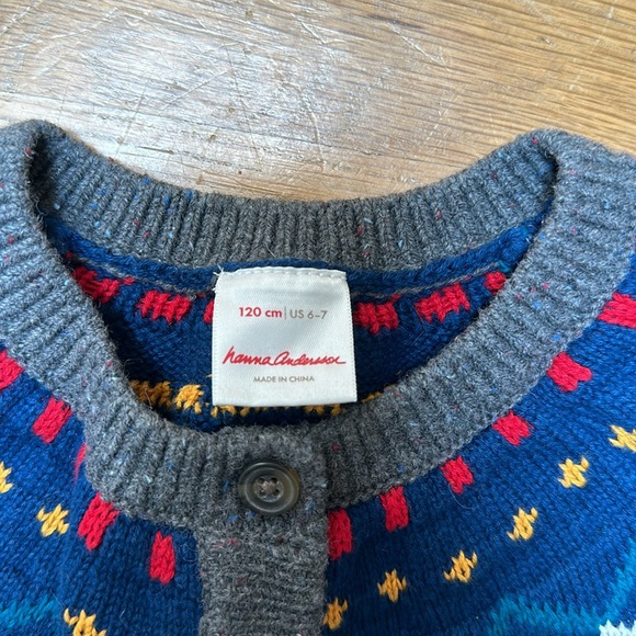 Hanna Andersson fair isle cardigan - Picture 6 of 7
